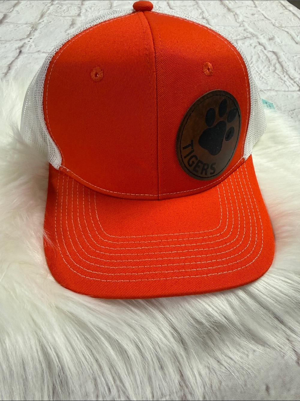 Tigers Paw Orange & White Trucker Hat